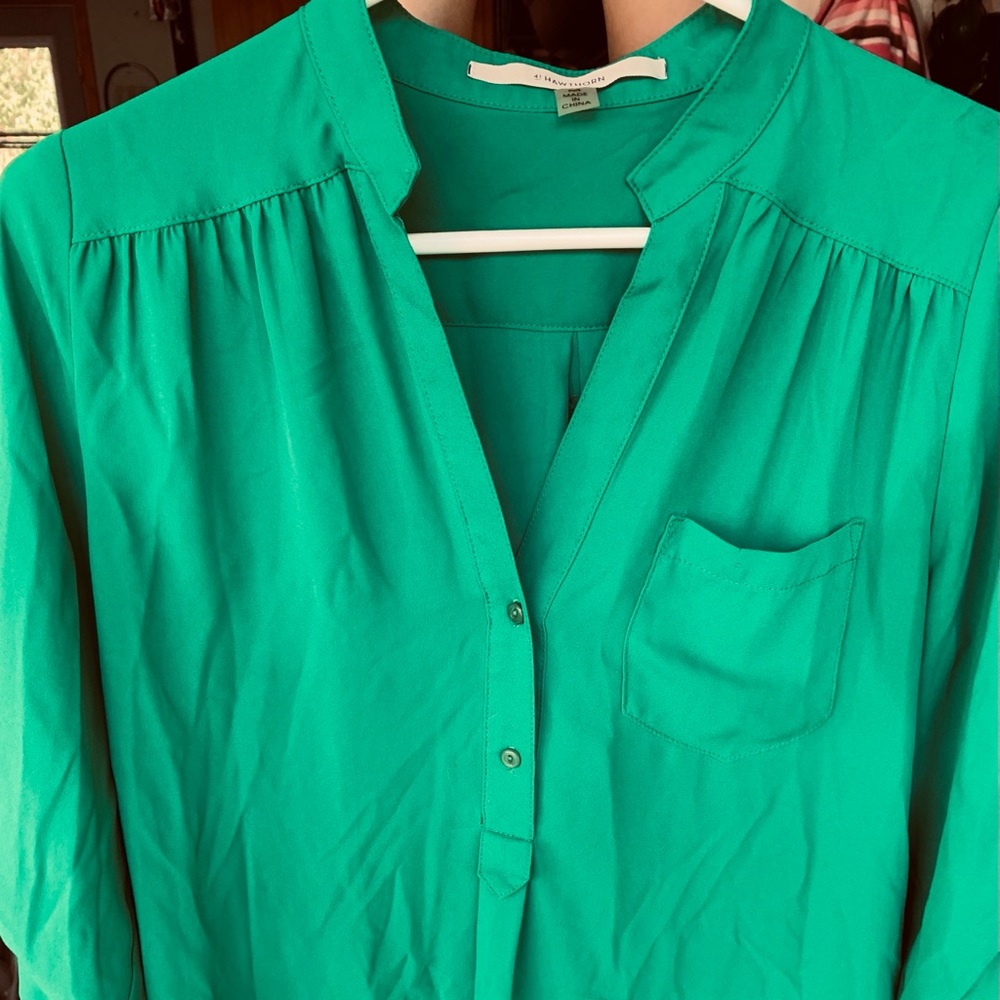 41 Hawthorn Green Pocket Blouse